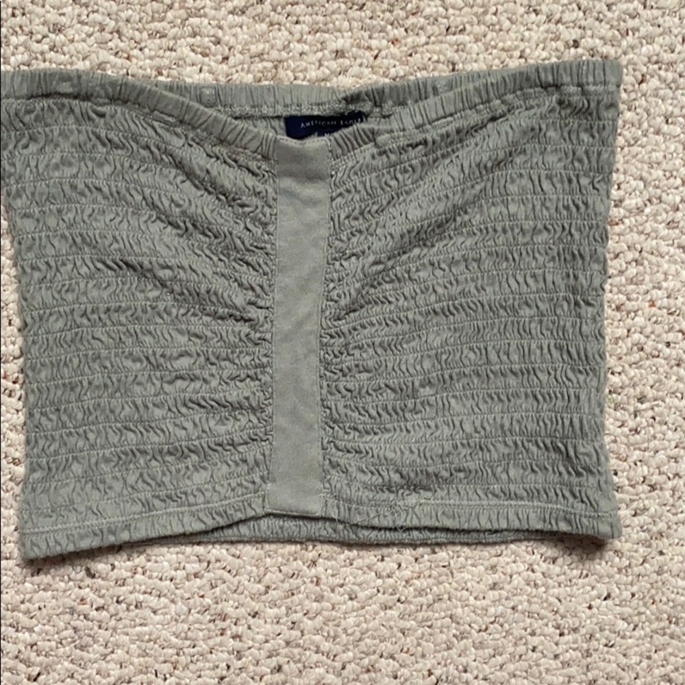 american eagle green tube top